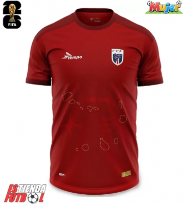 Cabo Verde Segunda Equipación Mujer Mundial 2026 Manga Corta